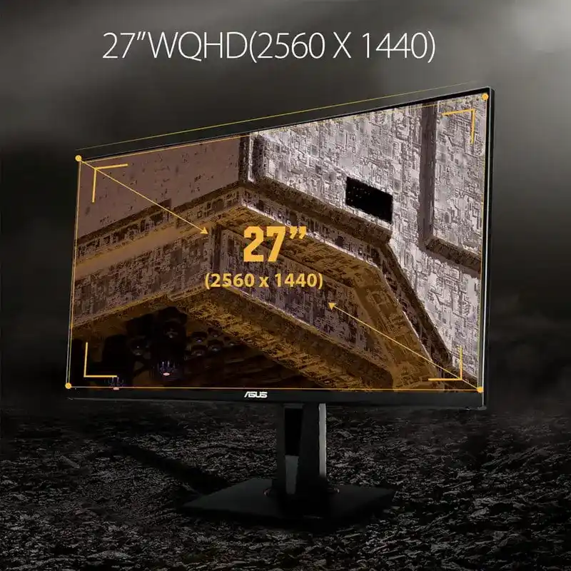 ASUS TUF VG27AQ Gaming Monitor - 27 inch, WQHD, 165Hz, IPS Panel, G-SYNC Compatible 4 ASUS TUF VG27AQ Gaming Monitor - 27 inch, WQHD, 165Hz, IPS Panel, G-SYNC Compatible - Ảnh 4