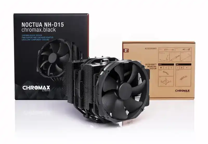Noctua NH-D15 chromax.black Dual Tower CPU Cooler 6 Noctua NH-D15 chromax.black Dual Tower CPU Cooler - Ảnh 6