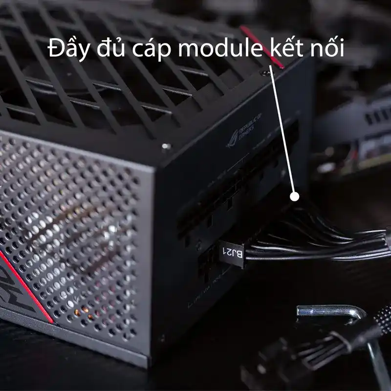 ASUS ROG Strix 750G PSU - 750W, 80 Plus Gold, Full Modular, Sleeve Cable 7 ASUS ROG Strix 750G PSU - 750W, 80 Plus Gold, Full Modular, Sleeve Cable - Ảnh 7