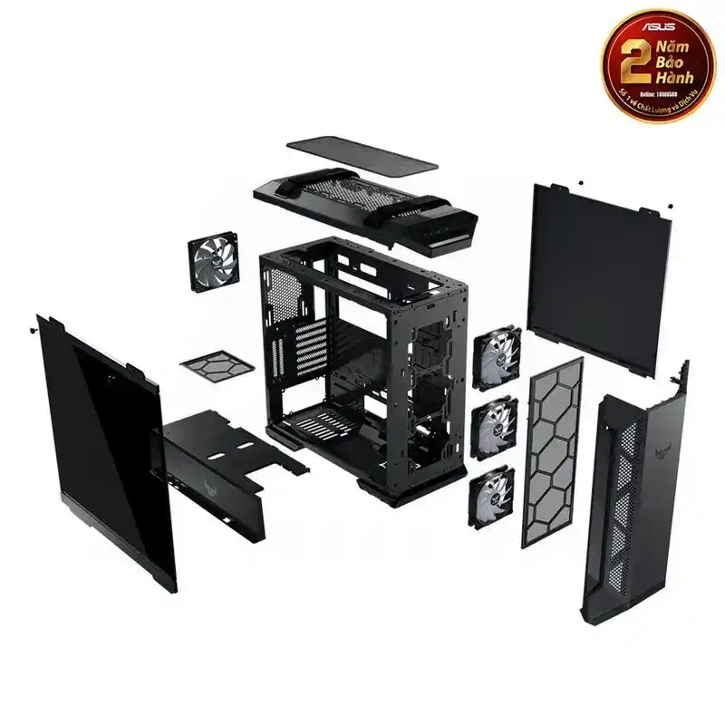 ASUS TUF Gaming GT501VC Case - Black 3 ASUS TUF Gaming GT501VC Case - Black - Ảnh 3