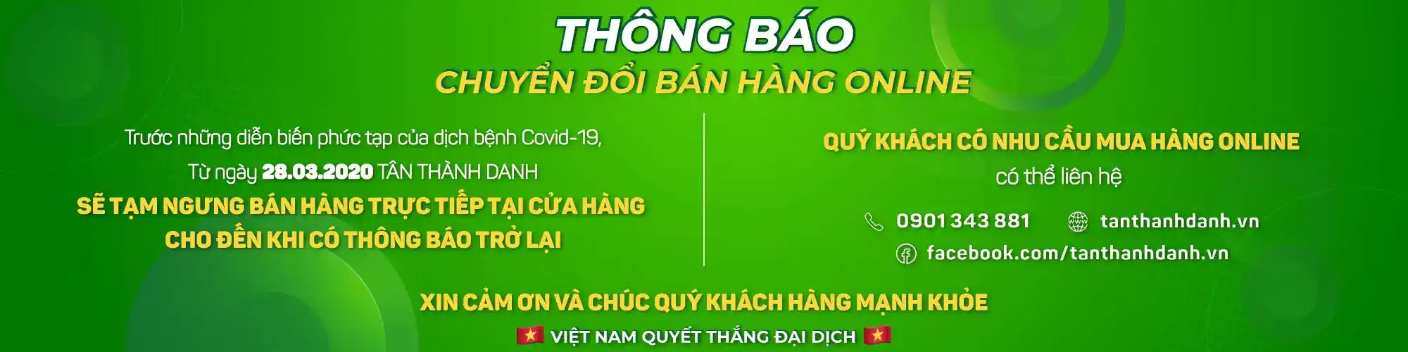 Thông báo chuyển đổi bán hàng Online 1