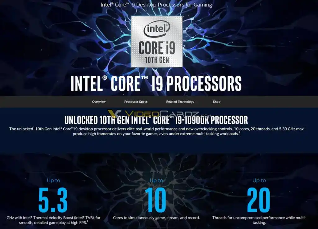 Intel Core i9 10900K Specs 1024x739 1