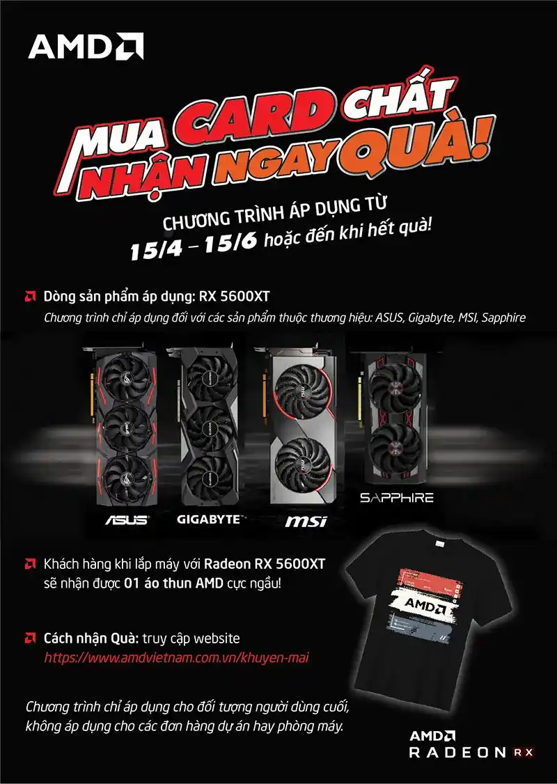 Mua card chất nhận ngay quà AMD 1 TTD Promotion 2004 MuaCardRX5600TangAoAMD WebContent800pRGB