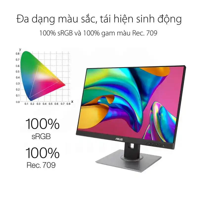 ASUS ProArt PA248QV Professional Monitor - 24 inch, 16:10, WUXGA, IPS, 100% sRGB 4 ASUS ProArt PA248QV Professional Monitor - 24 inch, 16:10, WUXGA, IPS, 100% sRGB - Ảnh 4