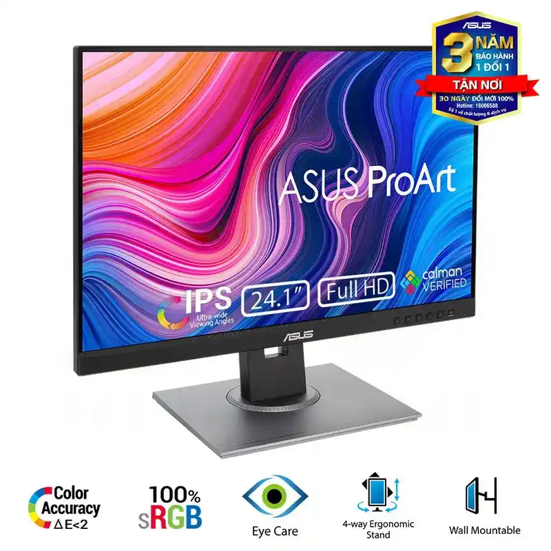 ASUS ProArt PA248QV Professional Monitor - 24 inch, 16:10, WUXGA, IPS, 100% sRGB 10 ASUS ProArt PA248QV Professional Monitor - 24 inch, 16:10, WUXGA, IPS, 100% sRGB - Ảnh 10