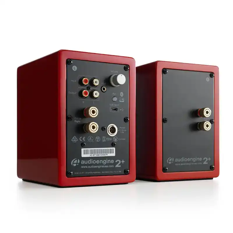 Audioengine A2+ Wireless Speaker System - Red 2 Audioengine A2+ Wireless Speaker System - Red - Ảnh 2