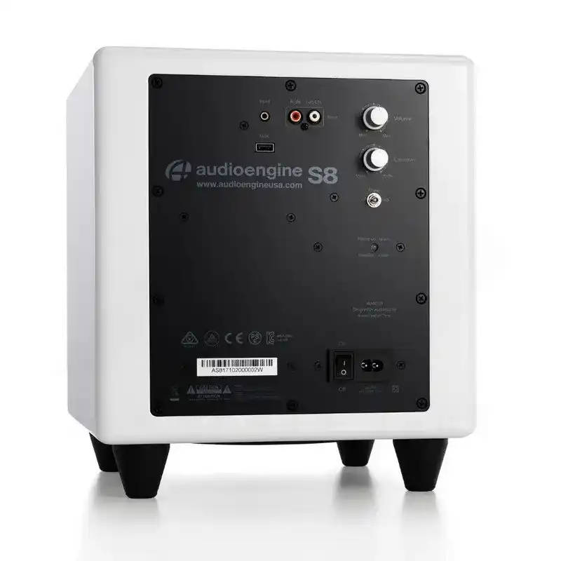 Audioengine S8 Powered Subwoofer - White 2 Audioengine S8 Powered Subwoofer - White - Ảnh 2