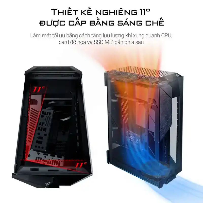 ASUS ROG Z11 Case - Black, RGB, 11° Angle MB 2 ASUS ROG Z11 Case - Black, RGB, 11° Angle MB - Ảnh 2