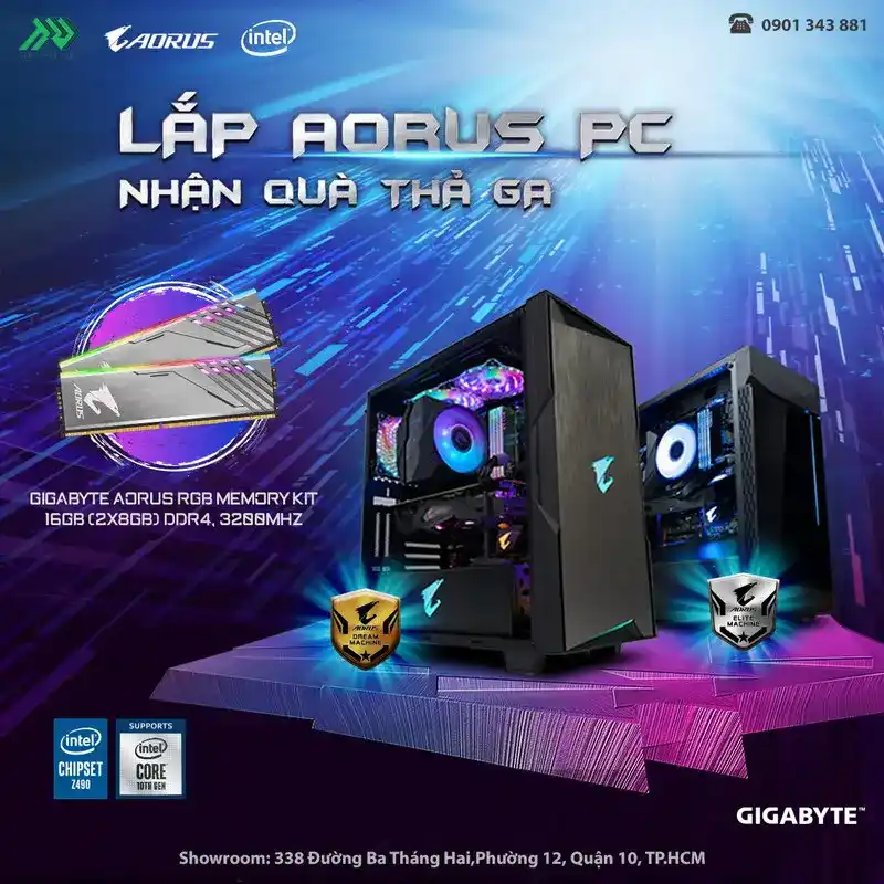 AORUS ELITE & DREAM MACHINE 2020 1 TTD Promotion 2010 LapAorusPCNhanQuaThaGa Details