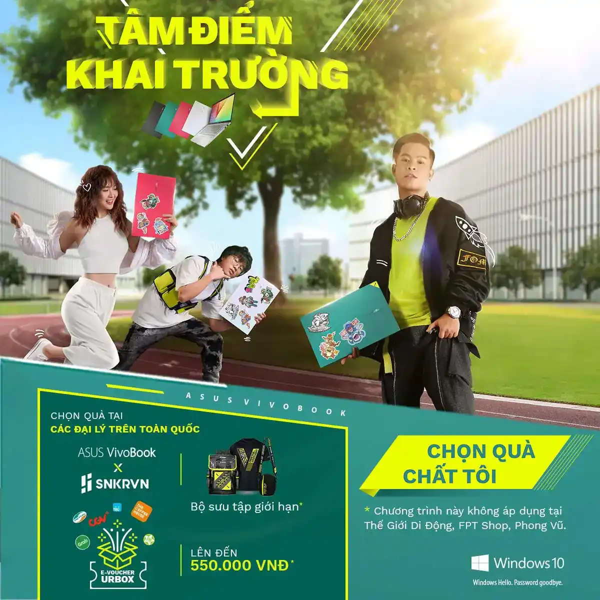 ASUS Tâm điểm khai trường, chọn quà chất tôi 1 TTD Promotion ASUSSchoolLaptop2020 Details