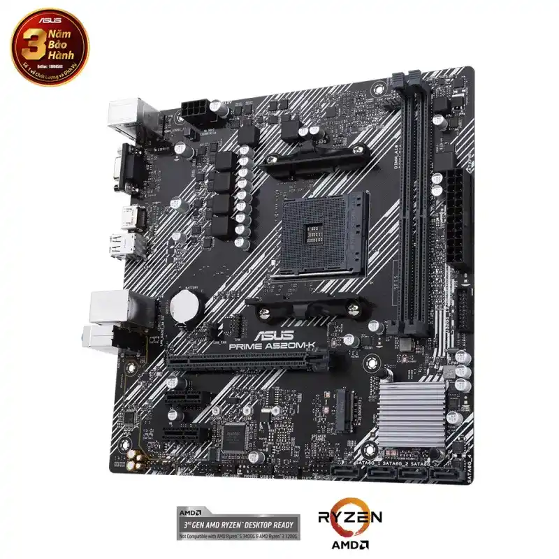 ASUS PRIME A520M-K Mainboard 4 ASUS PRIME A520M-K Mainboard - Ảnh 4