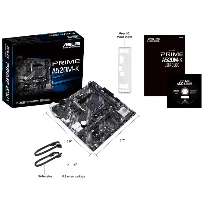 ASUS PRIME A520M-K Mainboard 5 ASUS PRIME A520M-K Mainboard - Ảnh 5