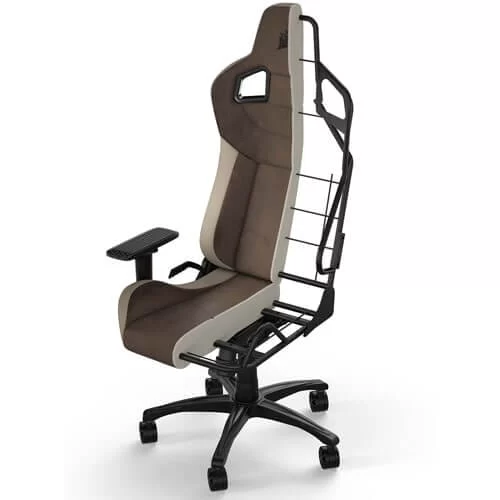CORSAIR T3 Rush 2023 Brown/Tan Fabric Gaming Chair 12 CORSAIR T3 Rush 2023 Brown/Tan Fabric Gaming Chair - Ảnh 12
