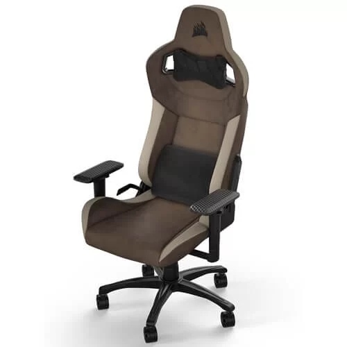 CORSAIR T3 Rush 2023 Brown/Tan Fabric Gaming Chair 2 CORSAIR T3 Rush 2023 Brown/Tan Fabric Gaming Chair - Ảnh 2