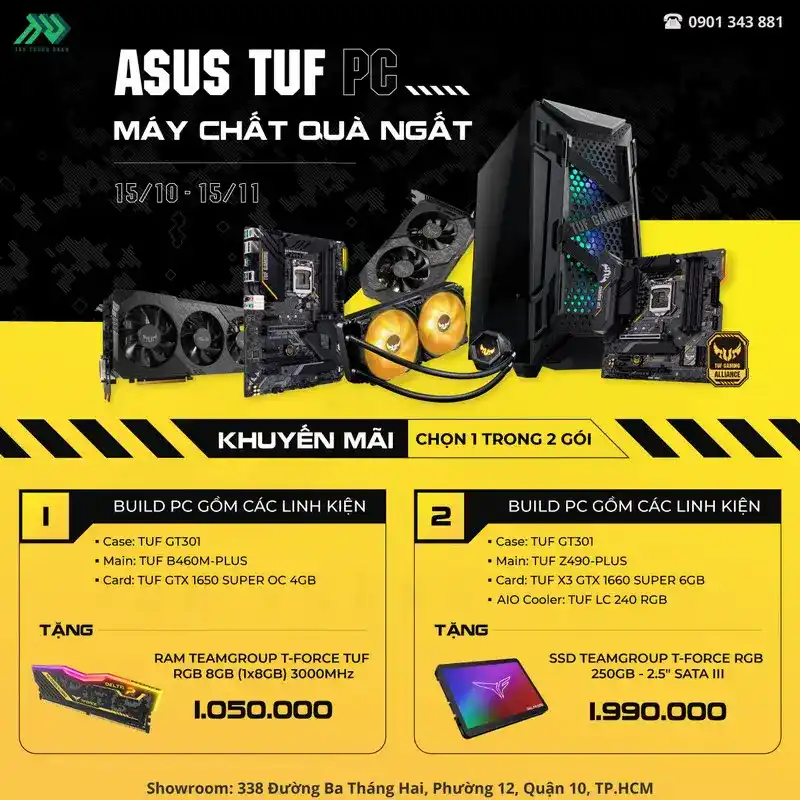 MÁY CHẤT QUÀ NGẤT ASUS TUF PC 1 TTD Promotion 2010 CTKMASUSTUFPC Details