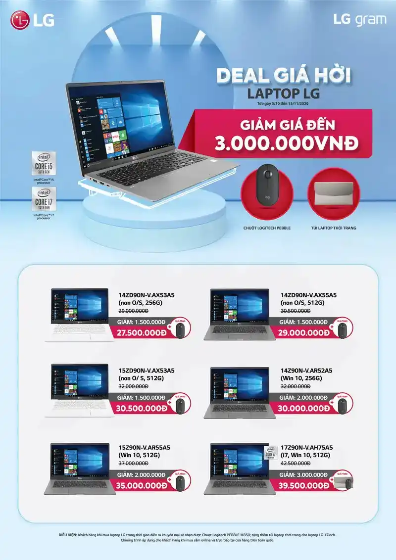 Deal Giá Hời cho Laptop LG gram 1 TTD Promotion 2010 DealGiaHoi LaptopLG Poster
