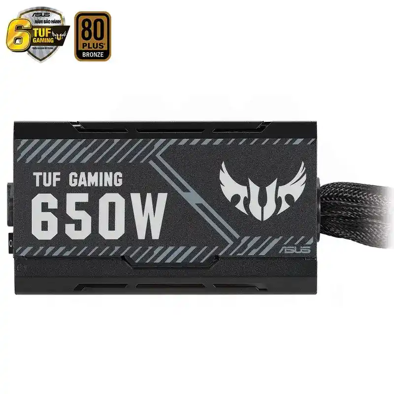 ASUS TUF Gaming 650B PSU - 650W, 80 Plus Bronze, Sleeved Cable 2 ASUS TUF Gaming 650B PSU - 650W, 80 Plus Bronze, Sleeved Cable - Ảnh 2