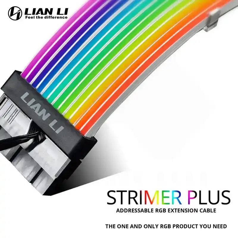 Lian Li Strimer Plus RGB Cable (V2) - 1x24-Pin, 2x8-Pin, ARGB Controller Included 1 Lian Li Strimer Plus RGB Cable (V2) - 1x24-Pin, 2x8-Pin, ARGB Controller Included