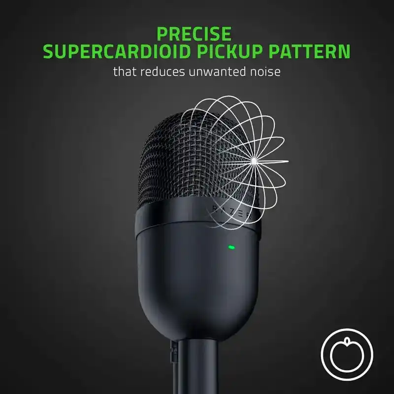 Razer Seiren Mini Condenser Microphone - Mercury White 2 Razer Seiren Mini Condenser Microphone - Mercury White - Ảnh 2