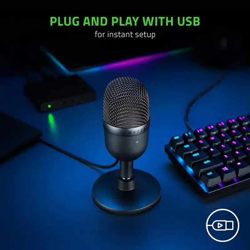 Razer Seiren Mini Condenser Microphone - Mercury White 7 Razer Seiren Mini Condenser Microphone - Mercury White - Ảnh 7