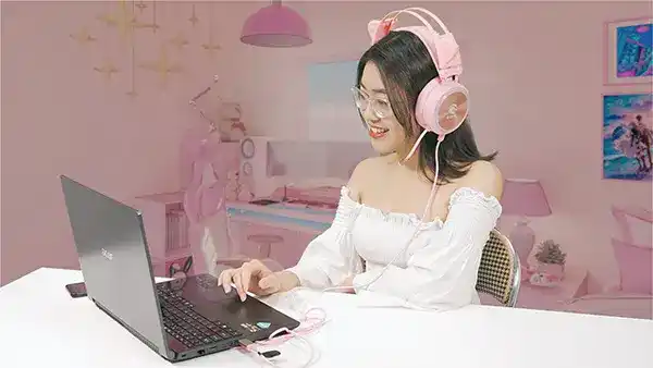 E-Dra EH412 Pro Gaming Headset - Pink, 7.1 Surround Sound, RGB 4 E Dra EH412 Pro Pink 3