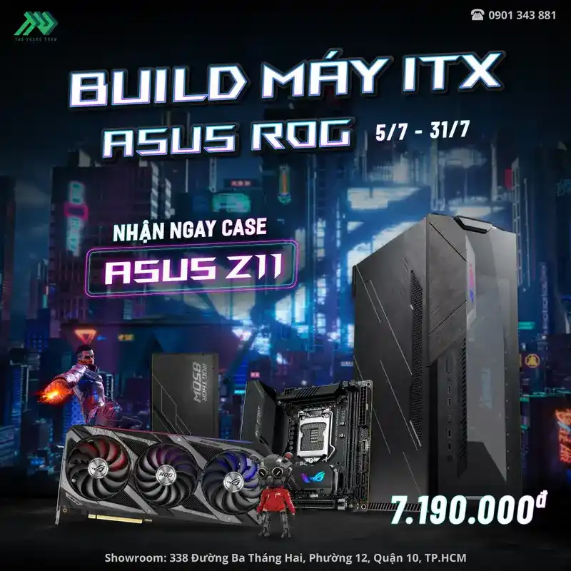 Build máy ITX ASUS ROG nhận case ROG Z11 1 TTD Promotion 202107 BuildAsusITXTangCaseZ11 Details