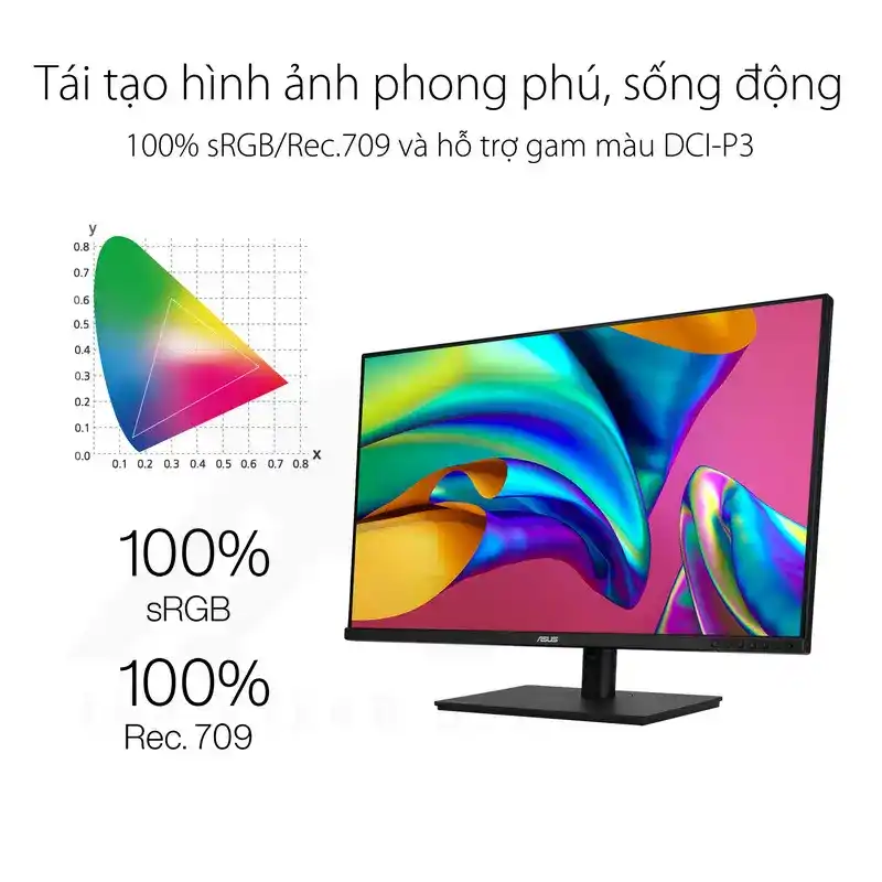 ASUS ProArt PA329CV Professional Monitor - 32 inch, 4K UHD, IPS, 100% sRGB, HDR-400 6 ASUS ProArt PA329CV Professional Monitor - 32 inch, 4K UHD, IPS, 100% sRGB, HDR-400 - Ảnh 6