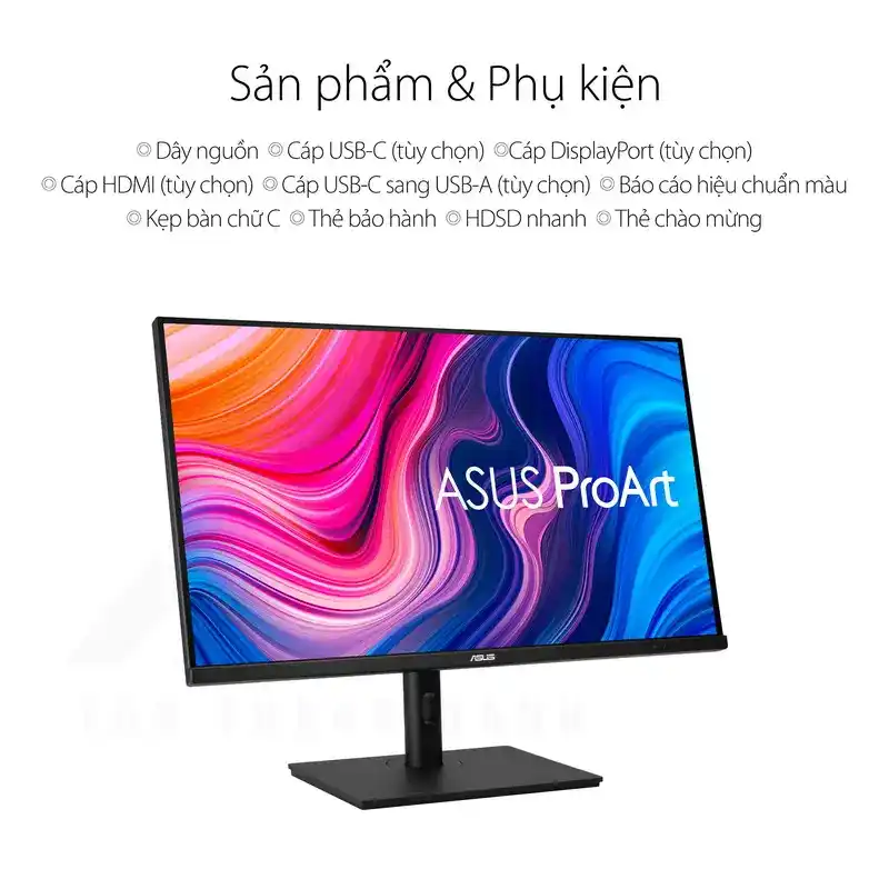 ASUS ProArt PA329CV Professional Monitor - 32 inch, 4K UHD, IPS, 100% sRGB, HDR-400 3 ASUS ProArt PA329CV Professional Monitor - 32 inch, 4K UHD, IPS, 100% sRGB, HDR-400 - Ảnh 3