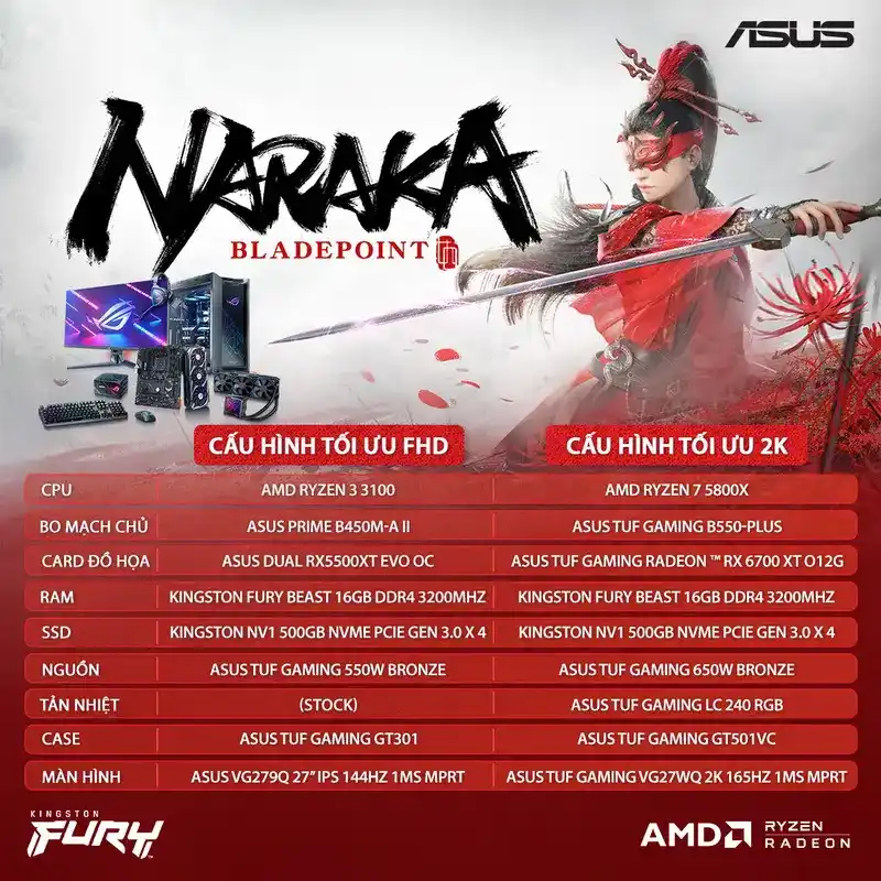 Bạn đã chơi PUBG Kiếm Hiệp NARAKA: BLADEPOINT chưa? 2 Naraka Spec AMD