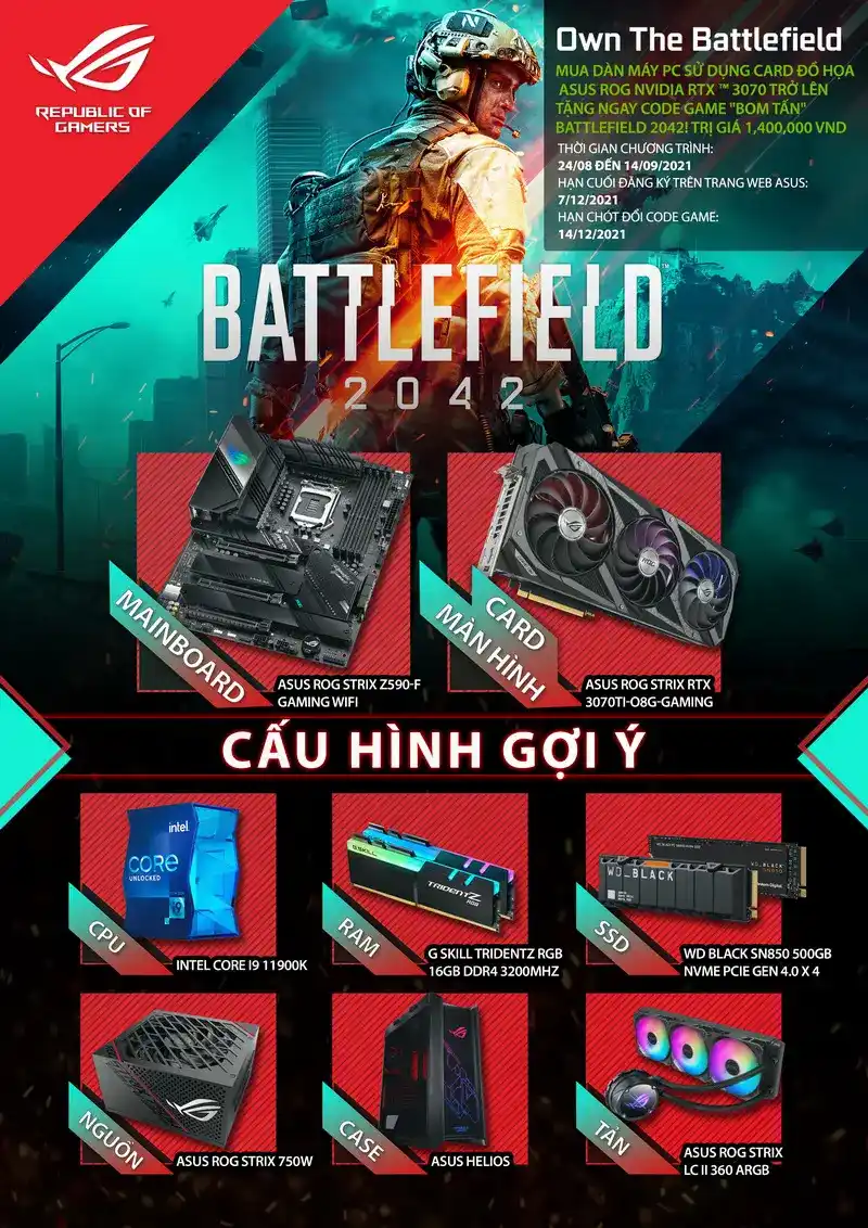Promotion Battle Field 2042 ROG