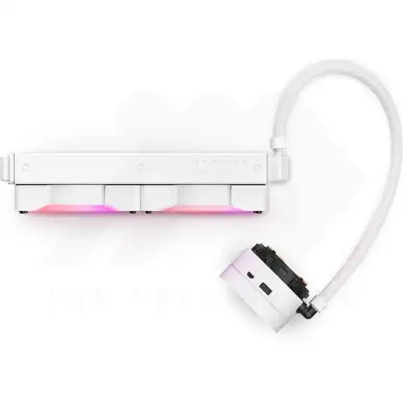 NZXT Kraken X63 RGB Liquid Cooler - Matte White, 280mm Radiator, Dual RGB Fan 2 NZXT Kraken X63 RGB Liquid Cooler - Matte White, 280mm Radiator, Dual RGB Fan - Ảnh 2