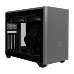 Cooler Master MasterBox NR200P Max Case - Black Grey, SFF,  850W Gold PSU, 280mm AIO Water Cooling, Tempered Glass