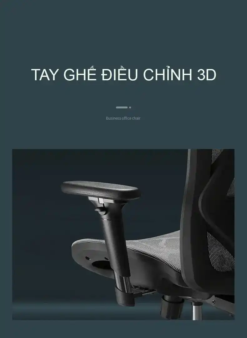 SIHOO M57B Ergonomic Office Chair - Black, With Footrest 7 ttd m57 4