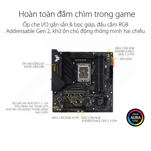 ASUS TUF GAMING B660M-PLUS WIFI D4 Mainboard 6 ASUS TUF GAMING B660M-PLUS WIFI D4 Mainboard - Ảnh 6