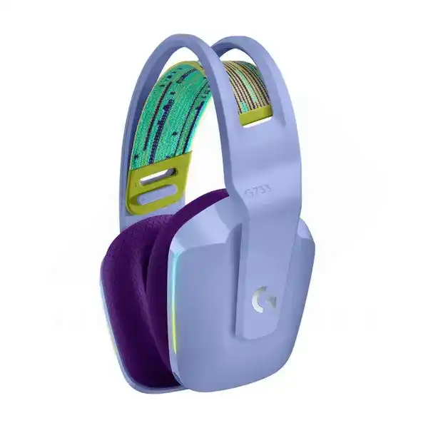 Logitech G733 LIGHTSPEED Wireless RGB Gaming Headset - Lilac 2 Logitech G733 LIGHTSPEED Wireless RGB Gaming Headset - Lilac - Ảnh 2