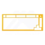 Glorious GMMK Pro Top Frame - Golden Yellow