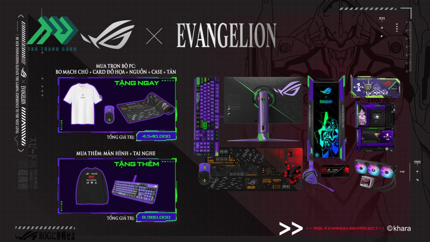 ROG x EVA - HUYỀN THOẠI TRỞ LẠI 1 D ASUS Event Eva x ROG June 2022 Promotion ROG x EVA Allpro Banner Viet
