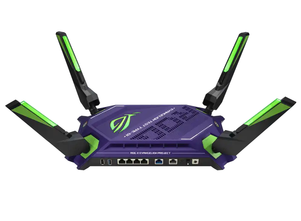 ASUS ROG Rapture GT-AX6000 EVA Edition Gaming Router - 1148+4804+4804Mbps, WIFI6, AiM 4 ASUS ROG Rapture GT-AX6000 EVA Edition Gaming Router - 1148+4804+4804Mbps, WIFI6, AiM - Ảnh 4