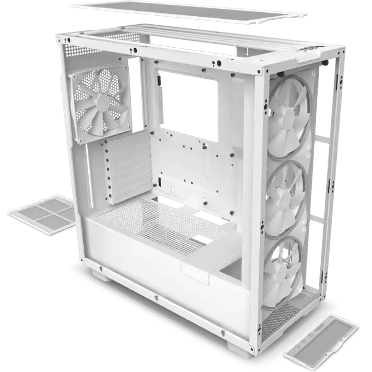 NZXT H7 Elite White Case - Mattle White 6 NZXT H7 Elite White Case - Mattle White - Ảnh 6