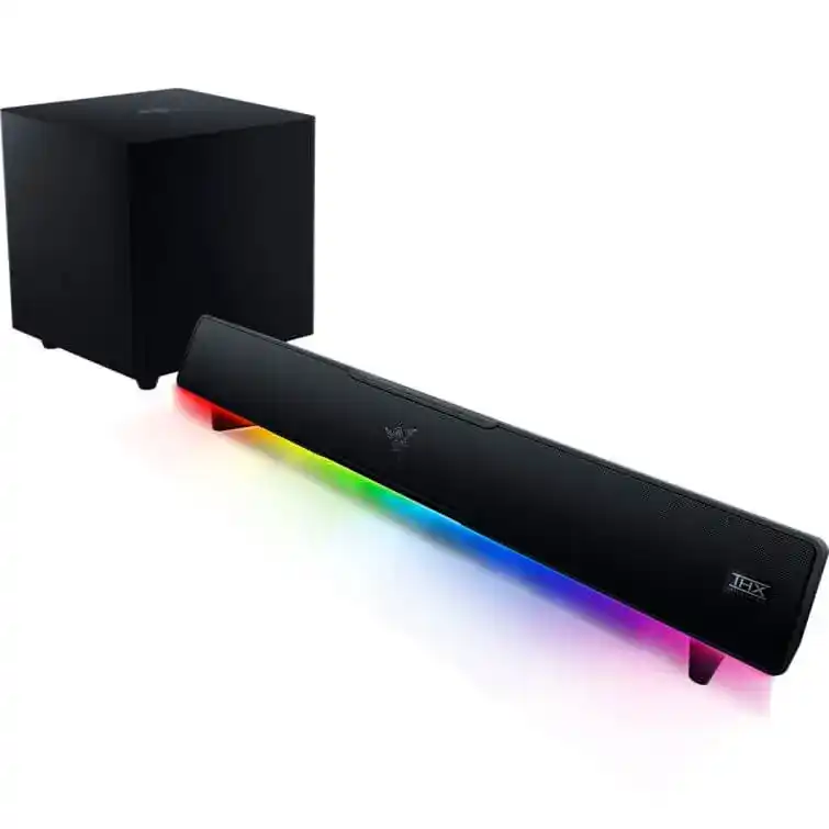 Razer Leviathan V2 Sound Bar Gaming Speakers - Chroma RGB, THX Spatial Audio, Bluetooth 5.2 2 Razer Leviathan V2 Sound Bar Gaming Speakers - Chroma RGB, THX Spatial Audio, Bluetooth 5.2 - Ảnh 2