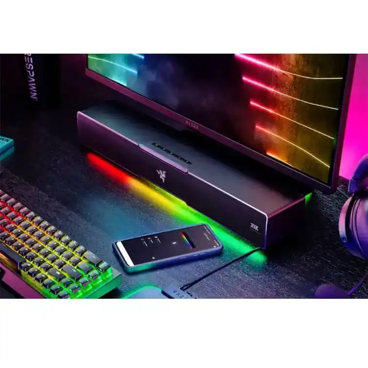 Razer Leviathan V2 Sound Bar Gaming Speakers - Chroma RGB, THX Spatial Audio, Bluetooth 5.2 12 Razer Leviathan V2 Sound Bar Gaming Speakers - Chroma RGB, THX Spatial Audio, Bluetooth 5.2 - Ảnh 12
