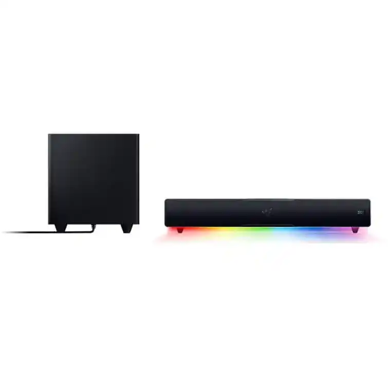 Razer Leviathan V2 Sound Bar Gaming Speakers - Chroma RGB, THX Spatial Audio, Bluetooth 5.2 3 Razer Leviathan V2 Sound Bar Gaming Speakers - Chroma RGB, THX Spatial Audio, Bluetooth 5.2 - Ảnh 3