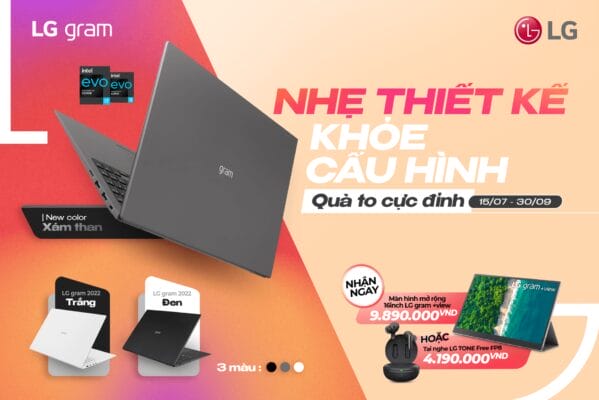 NHẸ THIẾT KẾ - KHỎE CẤU HÌNH - QUÀ TO CỰC ĐỈNH CÙNG LG GRAM 1 768x513
