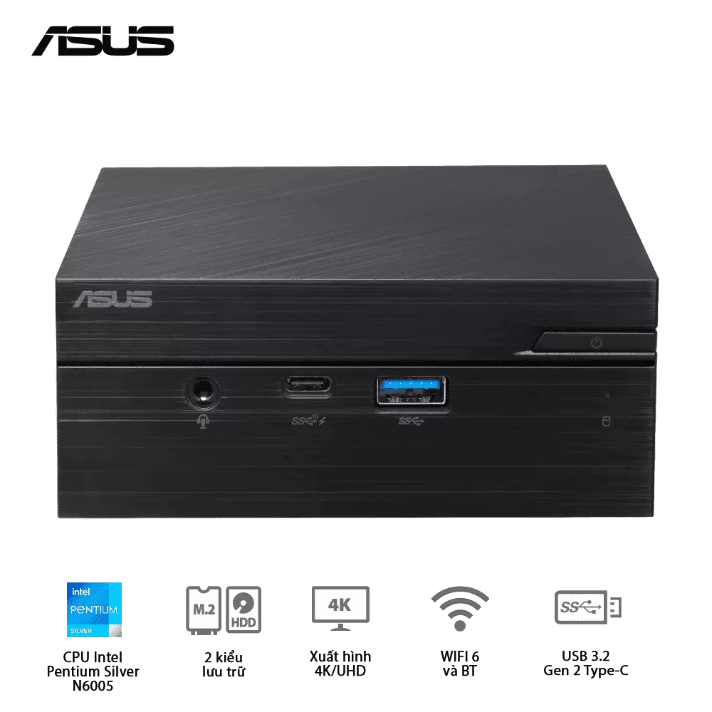 ASUS PN41-S1-BBP138MC Barebone Mini PC - Intel Pentium N6005, Wi-Fi 6 802.11 AX,BT, VESA MOUNT, VGA port configurable, w/o Keyboard Mouse 1 ASUS PN41-S1-BBP138MC Barebone Mini PC - Intel Pentium N6005, Wi-Fi 6 802.11 AX,BT, VESA MOUNT, VGA port configurable, w/o Keyboard Mouse