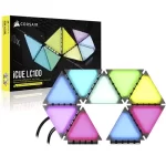 CORSAIR iCUE LC100 Case Accent Lighting Panels - Mini Triangle - 9x Tile Starter Kit