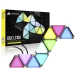 CORSAIR iCUE LC100 Case Accent Lighting Panels - Mini Triangle - 9x Tile Expansion Kit