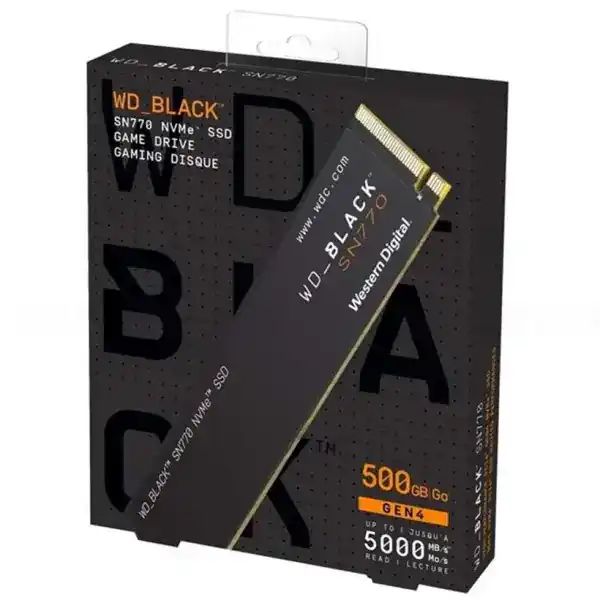 Western Digital WD_BLACK SN770 1TB (WDS100T3X0E) SSD - M.2 NVMe, PCIe 4.0 2 Western Digital WD_BLACK SN770 1TB (WDS100T3X0E) SSD - M.2 NVMe, PCIe 4.0 - Ảnh 2