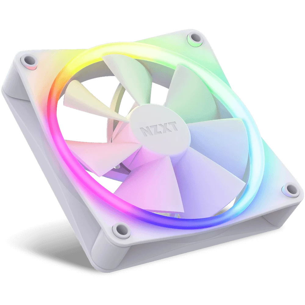 NZXT F140 RGB Twin Pack Fan - White, 2 x 140mm RGB Fans & Controller 5 NZXT F140 RGB Twin Pack Fan - White, 2 x 140mm RGB Fans & Controller - Ảnh 5