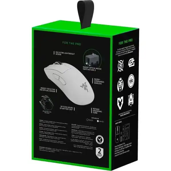 Razer DeathAdder V3 Pro White HyperSpeed Wireless Ergonomic Gaming Mouse 5 Razer DeathAdder V3 Pro White HyperSpeed Wireless Ergonomic Gaming Mouse - Ảnh 5