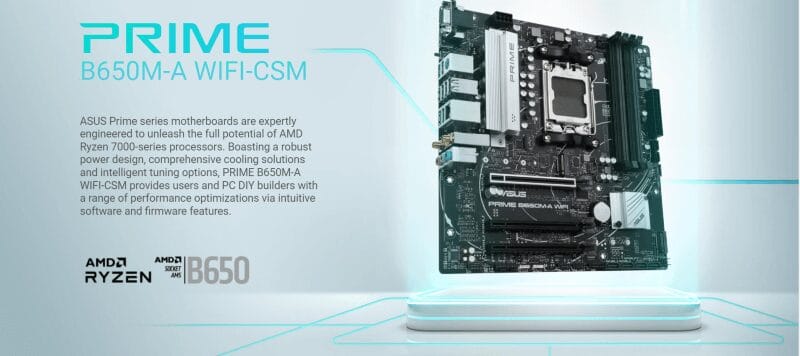 ASUS PRIME B650M-A WIFI-CSM Mainboard 12 PRIME B650M A WIFI CSM TTD page